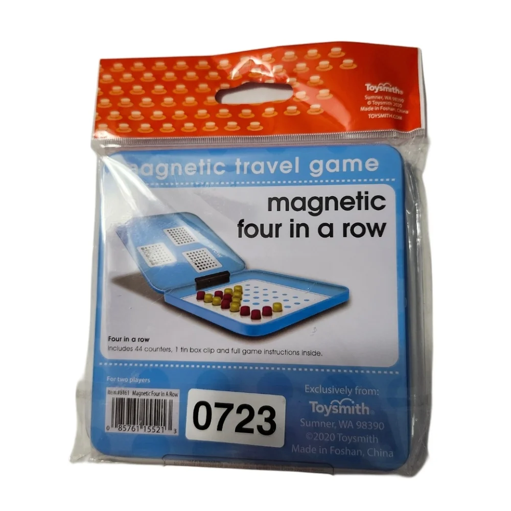 NEW  Toysmith  4  Magnetic Games   Bingo   Four In A Row  Hangman   Tic Tac Toe